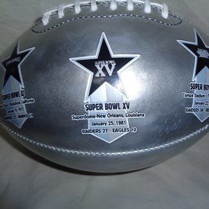 Raiders Full Size Football Limited Edition Super Bowl 2002 FOTOBALL NFL